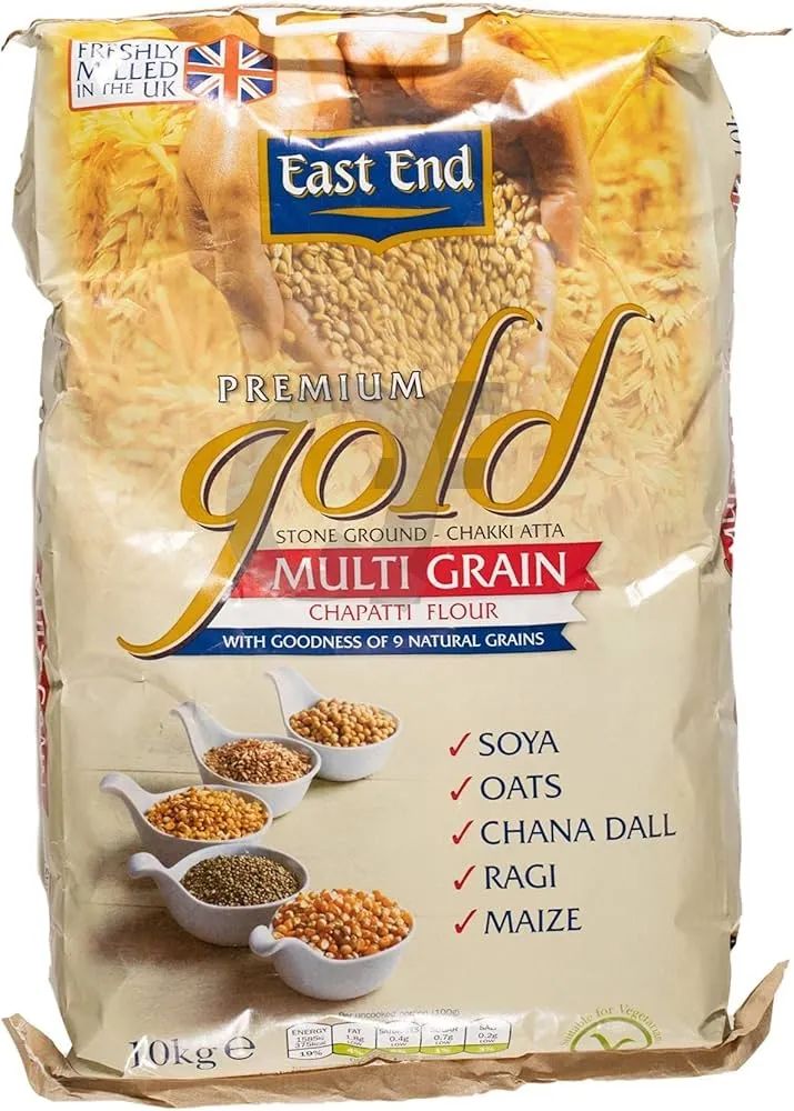 East End Premium Gold Chakki Atta Multi Grain Chapatti Flour 10kg