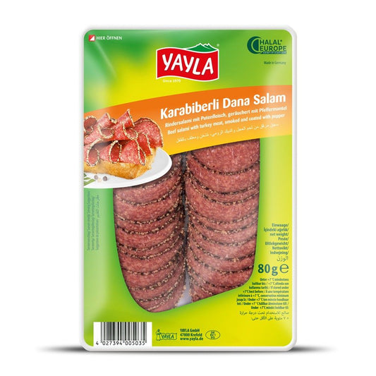 Yayla Karabiberli Dana Salam 80g