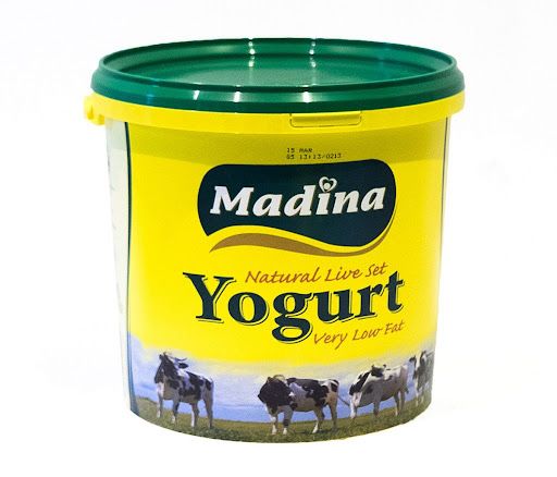Madina Natural Live Set Yogurt (Very Low Fat) 5kg