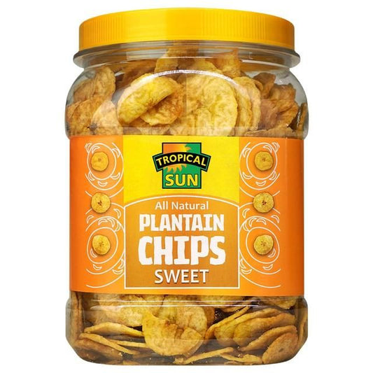 Tropical Sun All Natural Plantain Chips Sweets 450g