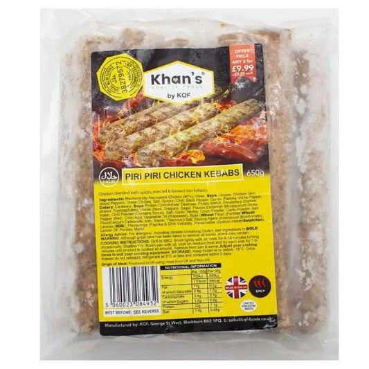 Khan's Piri Piri Chicken Kebabs 650g