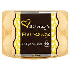 Staveley's Free Range  Very Large Eggs
