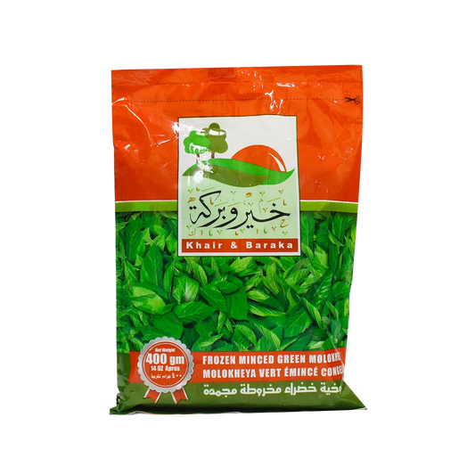 Khair & Baraka  Frozen Minced Green Molokhia 400g