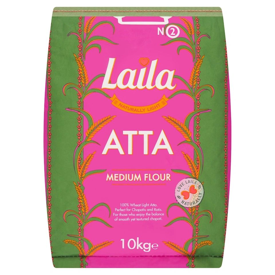 Laila Naturally Light  Atta Medium Flour 10kg