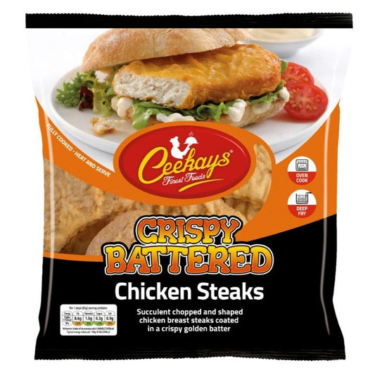 Ceekays Crispy Battered Chicken Steaks 1020g