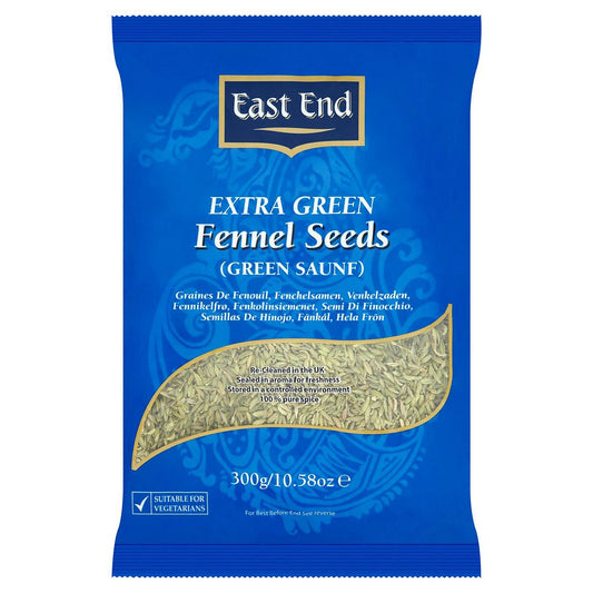 East End Extra Green Fennel Seeds (Green Saunf) 300g